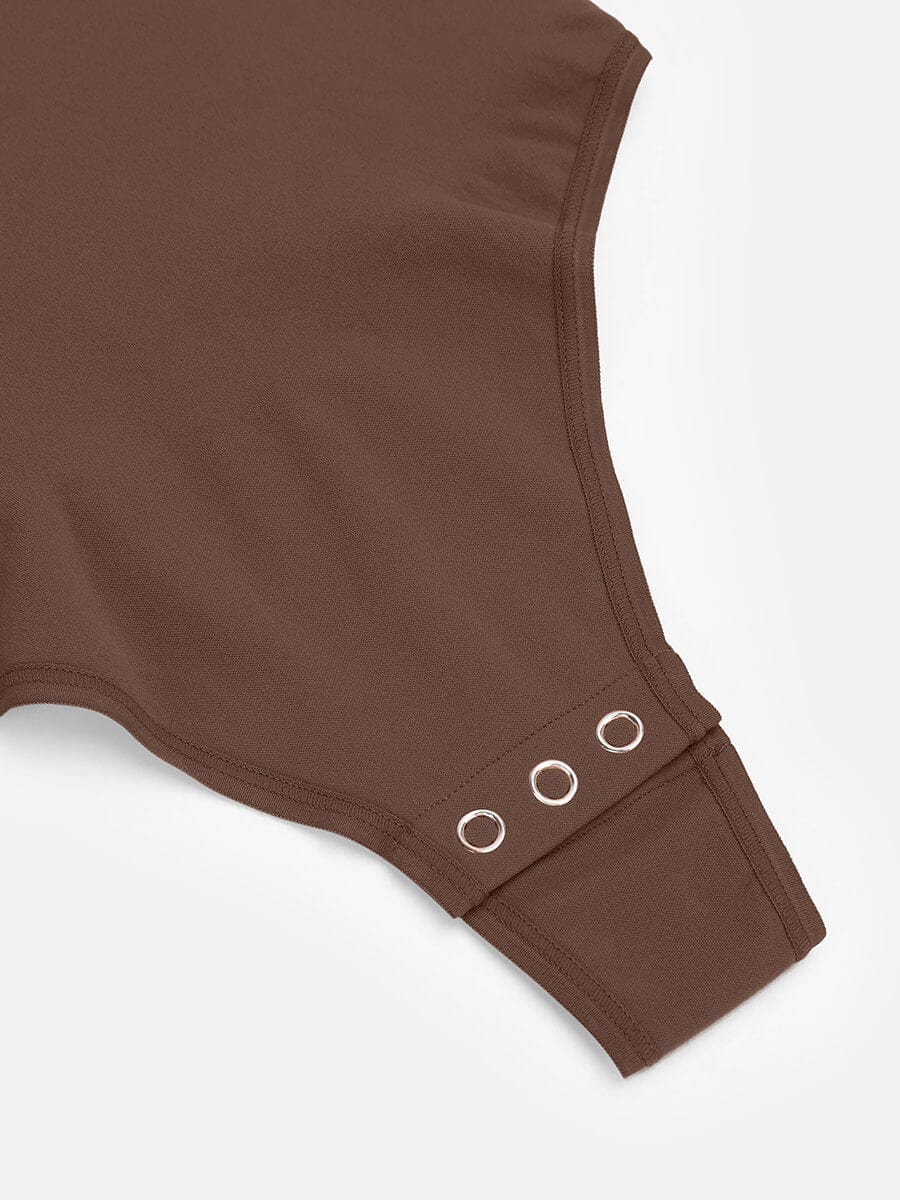 Seamless Long Sleeve Diamond Neckline Bodysuit